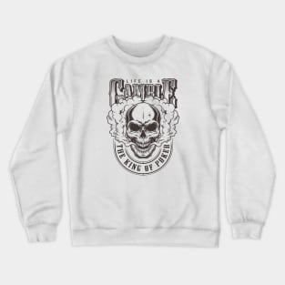 gambler skull Crewneck Sweatshirt